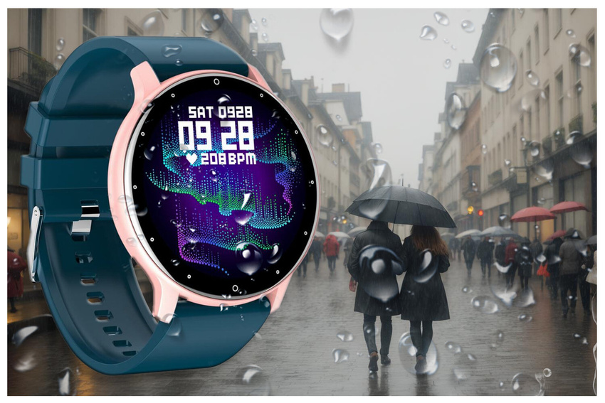 SMARTWATCH UNISEX GRAVITY GT1-4 - PULSOMETR, WŁASNE TARCZE (sg015d)