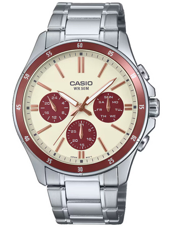 CASIO MEN'S WATCH MTP-1374D-5A2 (zd063g) + BOX