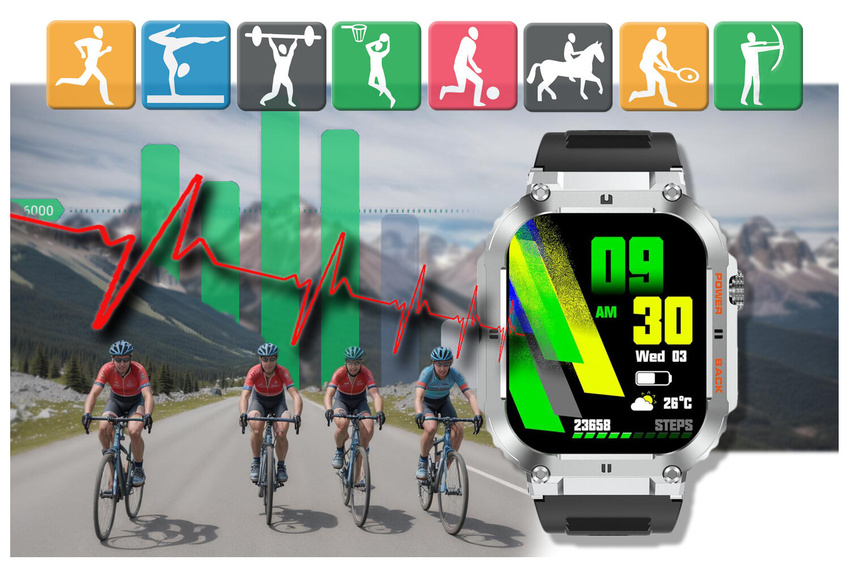 GRAVITY GT6-5 MEN'S SMARTWATCH - CONNECTIONS, SNOW MONITOR (sg020e)