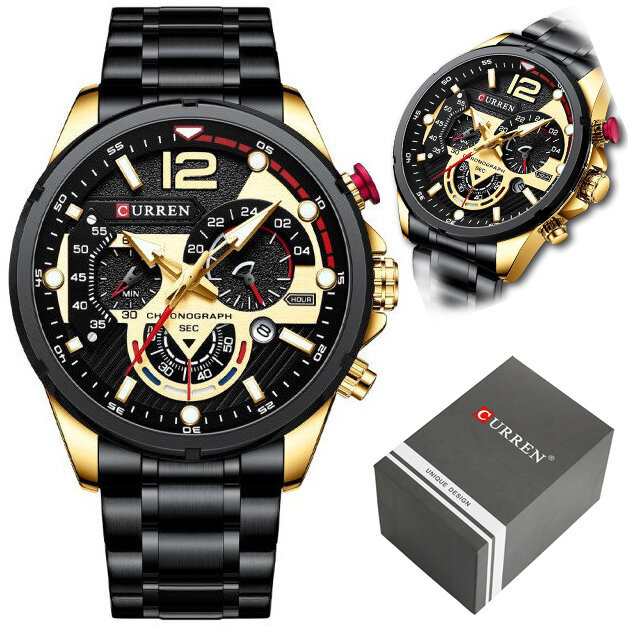 MEN'S WATCH CURREN 8395 (zc019d) - CHRONOGRAPH