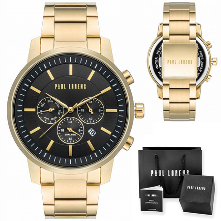 PAUL LORENS MALE WATCH - PL6647B-1D1 (zg372c) + BOX