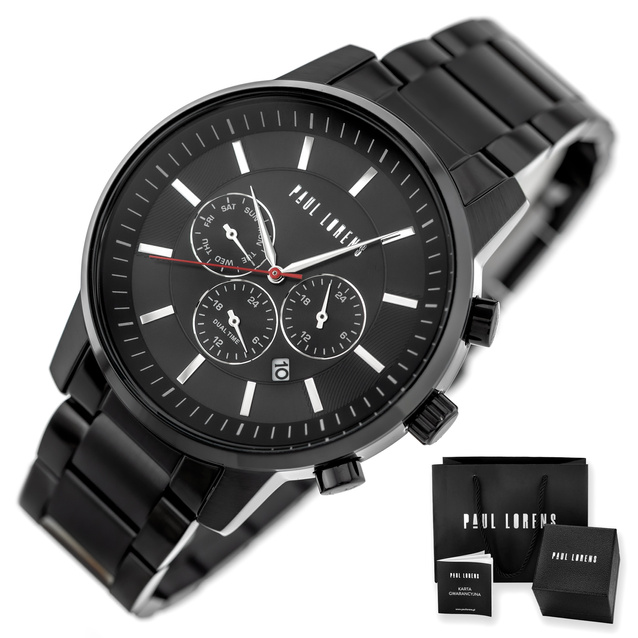 PAUL LORENS MALE WATCH - PL6647B-1A1 (zg372a) + BOX
