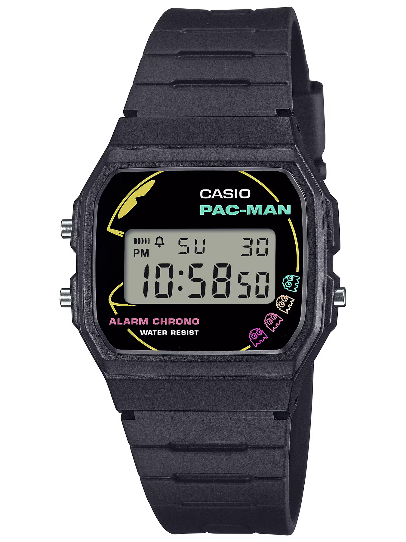 PÁNSKE HODINKY CASIO F-91WPC-1ADR (zd086b) - PAC-MAN + KRABIČKA