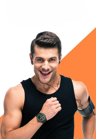SMARTWATCH MĘSKI G. Rossi SW018-4 black/red (sg012d) WŁASNE TARCZE