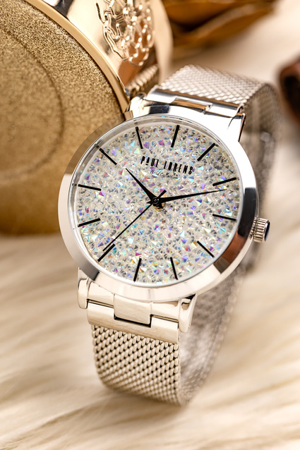 PAUL LORENS WOMEN'S WATCH - 473B2-3C1-2 - STAINLESS STEEL (zg517a) + BOX