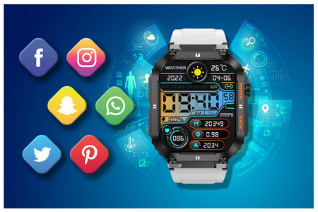GRAVITY GT6-8 MEN'S SMARTWATCH - CALL MAKING, SNOW MONITOR (sg020h)
