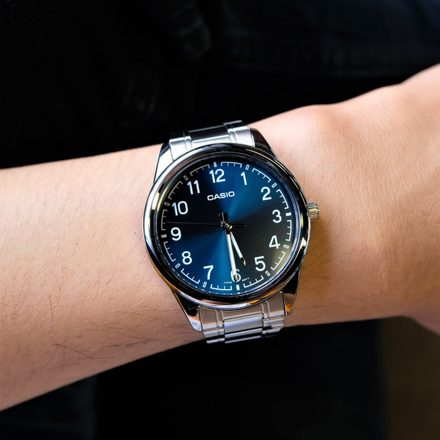 CASIO MEN'S WATCH MTP-V005D-2B4 + BOX