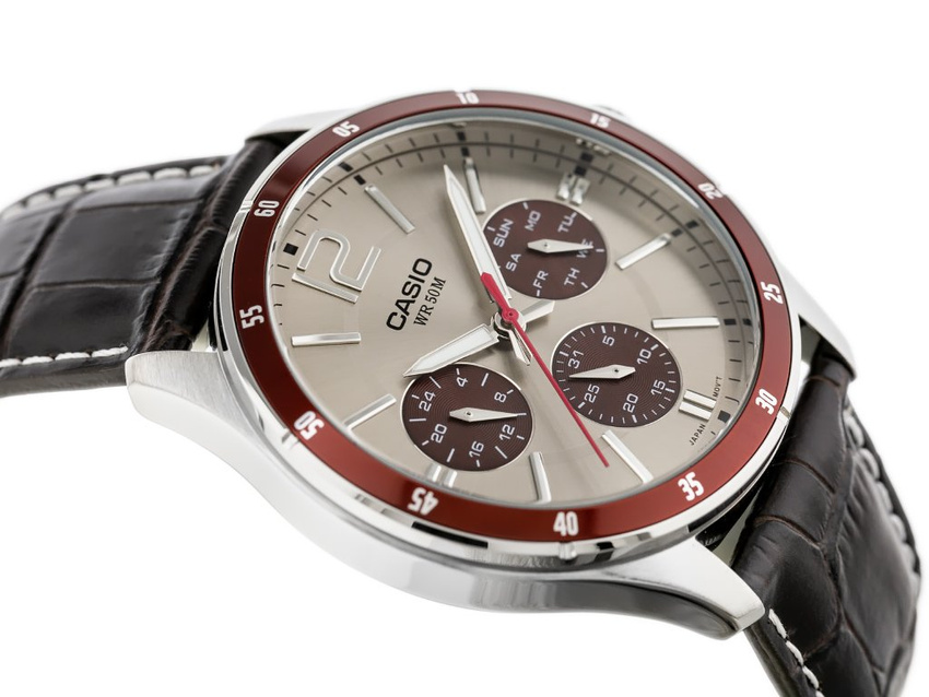 CASIO MEN'S WATCH MTP-1374L-7A1V (zd064c) + BOX