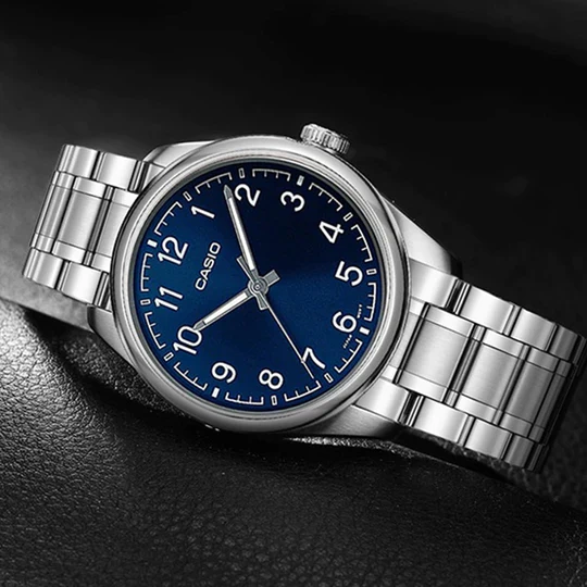 CASIO MEN'S WATCH MTP-V005D-2B4 + BOX