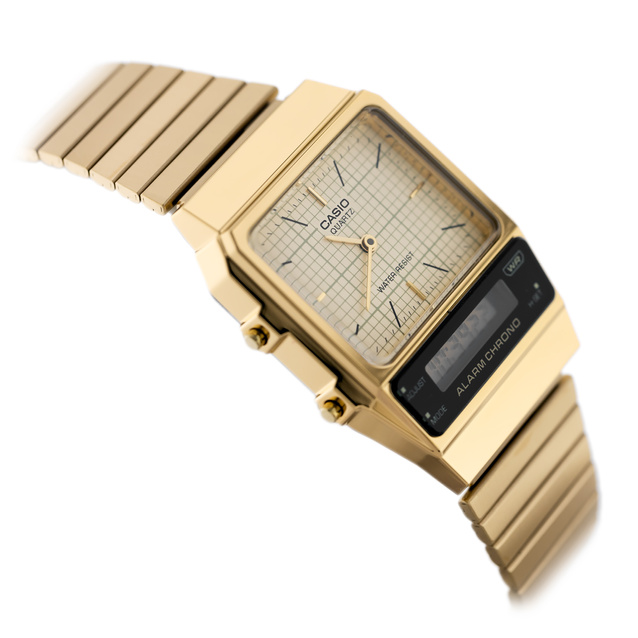 ZEGAREK UNISEX CASIO Vintage Dual Time AQ-800EG-9ADF  + BOX