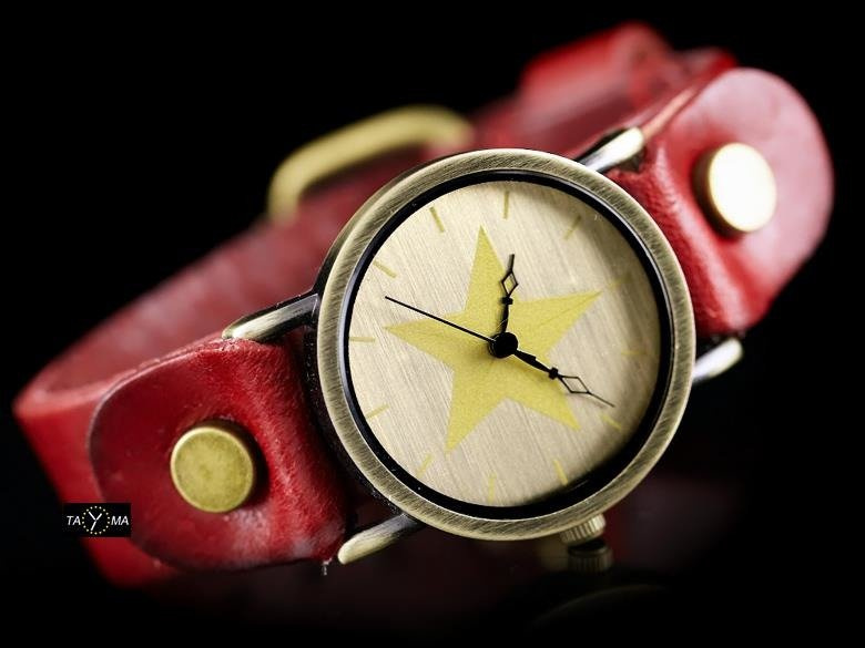 TAYMA WOMEN'S WATCH - RETRO PUNK 27 - red (zx583a)