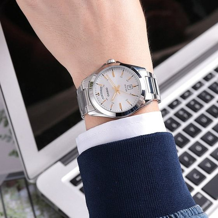 ZEGAREK MĘSKI CASIO MTP-1370D-7A2V (zd025d) + BOX