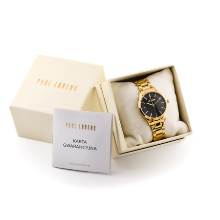 PAUL LORENS WOMEN'S WATCH - PL20007B-1D1 (zg568b) + BOX