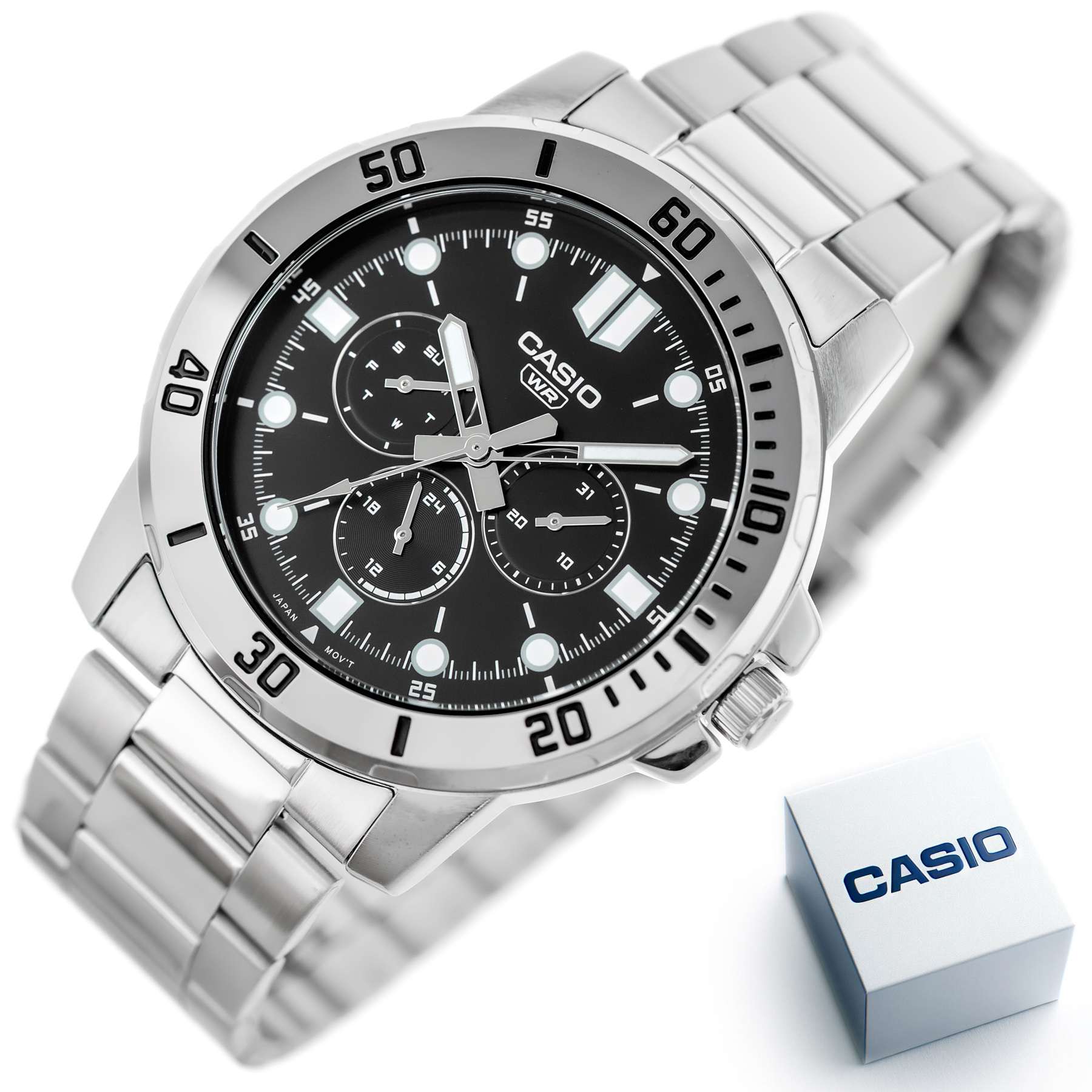 ZEGAREK MĘSKI CASIO MTP-VD300D-1E (zd268a) + BOX