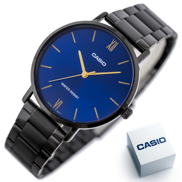 Casio Men's Watch MTP-VT01B-2B + BOX