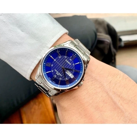 CASIO MEN'S WATCH MTP-1384D-2A + BOX