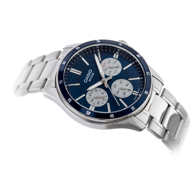 CASIO MEN'S WATCH MTP-1374D-2A3 (zd063h) + BOX