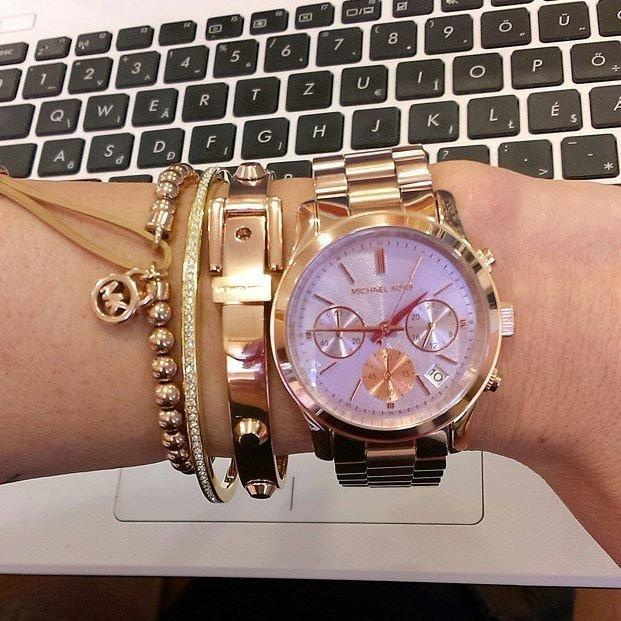 ZEGAREK DAMSKI MICHAEL KORS MK6163 - RUNWAY (zm592c)