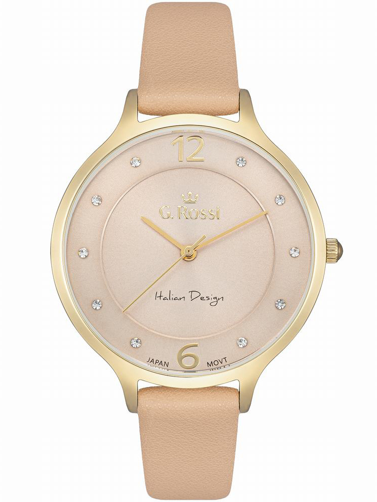 DÁMSKE HODINKY G. ROSSI G.R10411A-2B2 NA REMIENKU (zg714i) + KRABIČKA