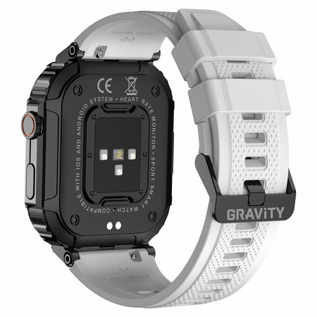 SMARTWATCH MĘSKI GRAVITY GT6-8 - WYKONYWANIE POŁĄCZEŃ, MONITOR SNU (sg020h)