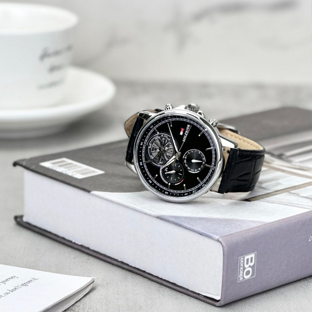 TOMMY HILFIGER MEN'S WATCH 1710605 Steward Open Heart + BOX