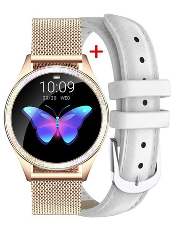 SMARTWATCH G. Rossi G.RSWBF2-4D1-1 gold/white + dodatkowy PASEK(sg002c)