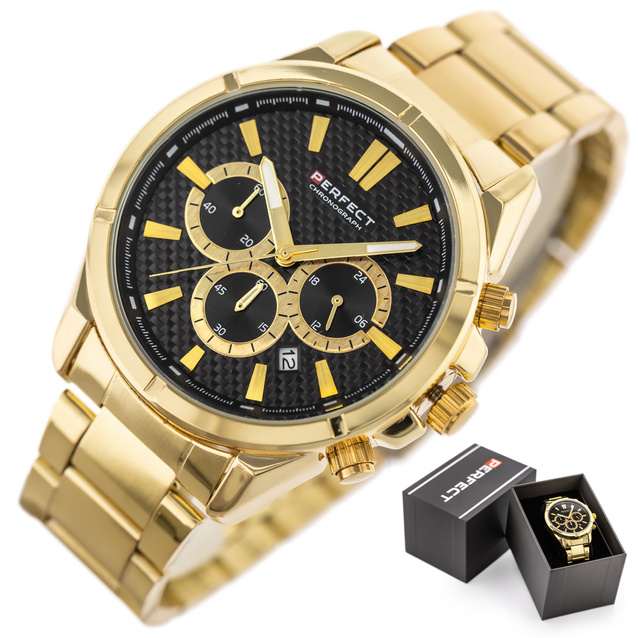 PERFECT MALE WATCH M501CH-06 - CHRONOGRAPH (zp381b) + BOX