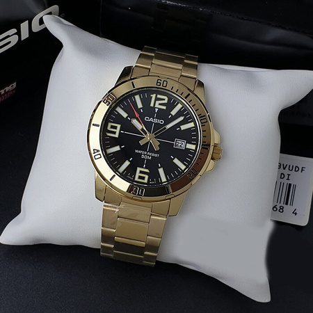 CASIO MTP-VD01G-1B MEN'S WATCH + BOX