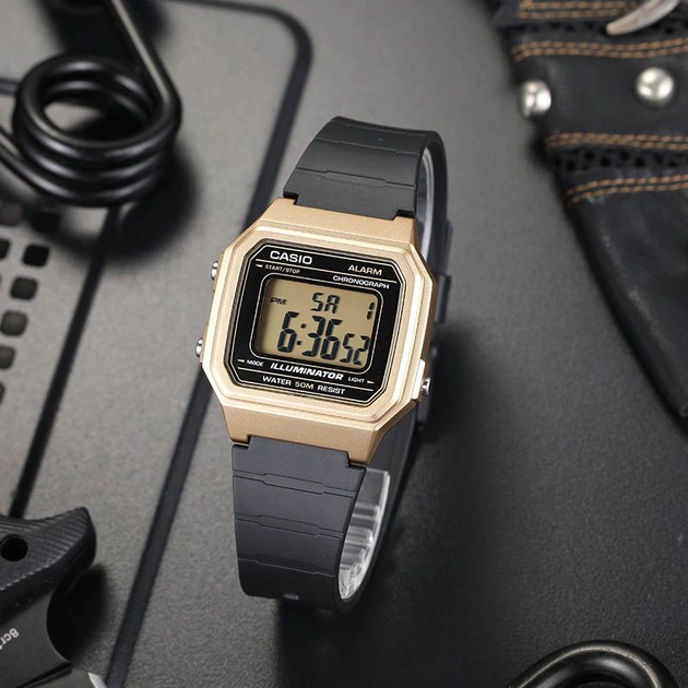 UNISEX CASIO W-217HM-9A WATCH + BOX