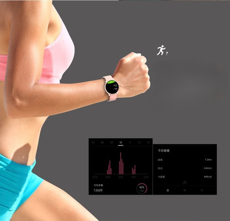 WOMEN'S SMARTWATCH G. Rossi G.RSF1-4C2-1 rosegold/black + extra PASSAGE (sg003b)