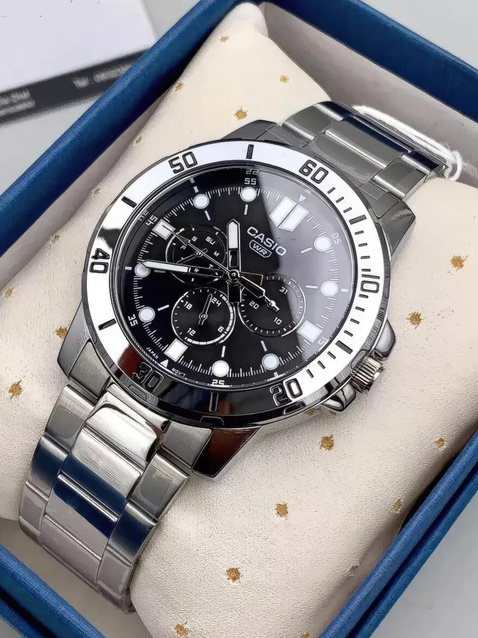 CASIO MEN'S WATCH MTP-VD300D-1E (zd268a) + BOX