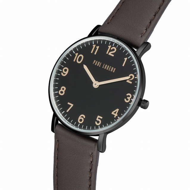 PAUL LORENS MEN'S PRESENT SET - Watch + Bracelet (zg370f)