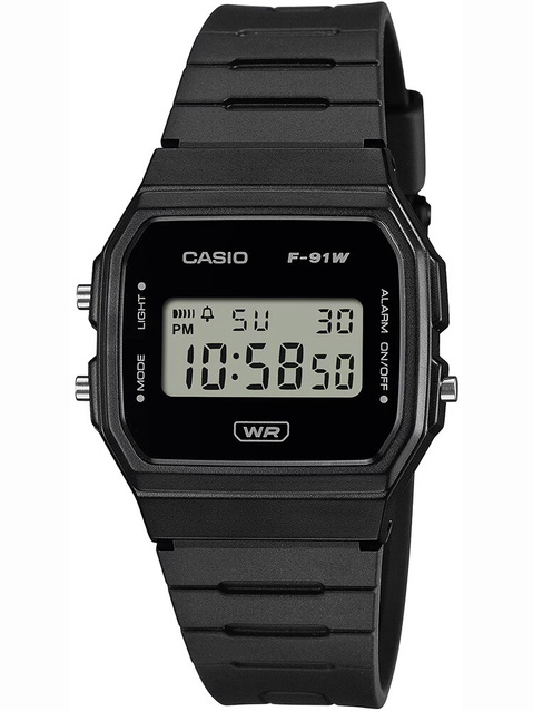 CASIO MEN'S WATCH F-91WB-1ADF + BOX