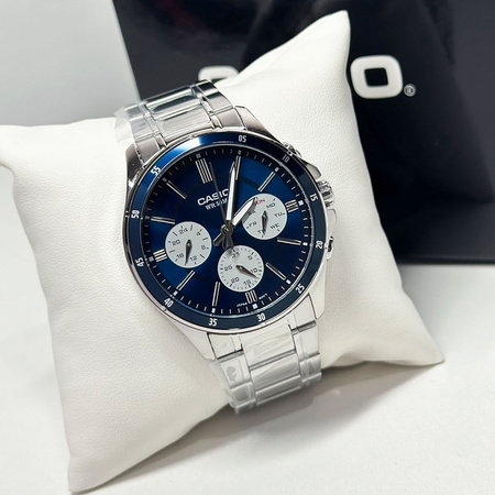 CASIO MEN'S WATCH MTP-1374D-2A3 (zd063h) + BOX