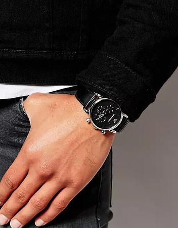 EMPORIO ARMANI CLASSIC MALE WATCH AR1733 + BOX (zi084b)