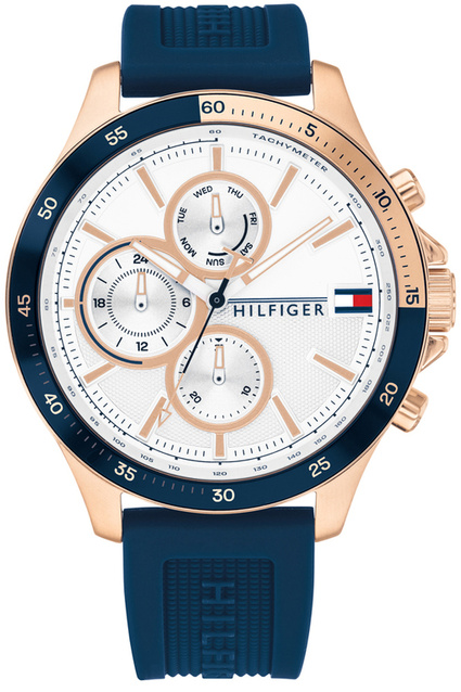 TOMMY HILFIGER MEN'S WATCH Bank 1791778 (zf064a) + BOX