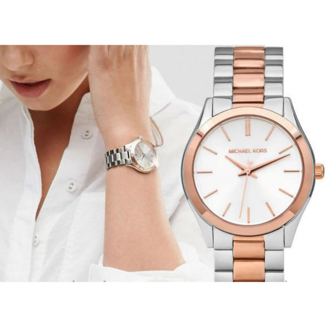 WOMEN'S WATCH Michael Kors MK3204B - Slim Runway + BOX