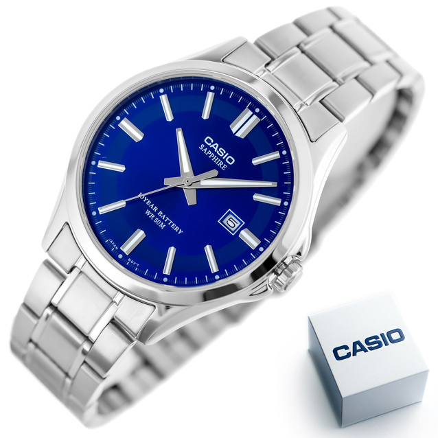 Zegarek Męski Casio MTS-100D-2A + BOX (zd236c) SZAFIR