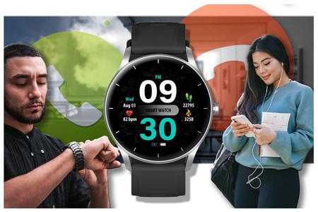 SMARTWATCH UNISEX GRAVITY GT2-6 - BLUETOOTH CONNECTIONS, OWN dial (sg019f)