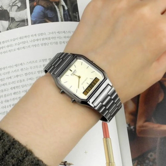 ZEGAREK UNISEX CASIO Vintage  AQ-230GG-9A + BOX