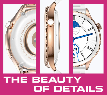 WOMEN'S SMARTWATCH Rubicon RNCF02 - CONNECTIONS EXECUTIVE, ADDITIONAL BELT (sr048b)