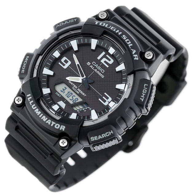 CASIO MEN'S WATCH AQ-S810W-1AV (zd044h) - SOLAR POWERED + BOX