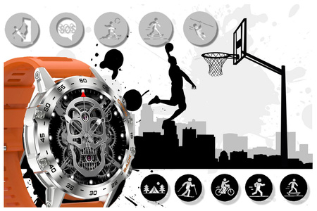 GRAVITY GT9-9-MEN'S SMARTWATCH- MAKING CALLS, PRESSURE METER (sg021i)