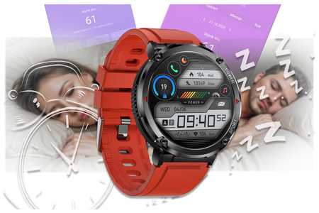 SMARTWATCH MĘSKI GRAVITY GT21-6 - BLUETOOTH CALL, DODATKOWY PASEK (sg025f)