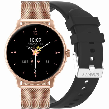 SMARTWATCH UNISEX GRAVITY GT12-4 - BLUETOOTH CONNECTIONS, ADDITIONAL PASSAGE (sg035d)