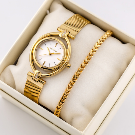 PAUL LORENS WOMEN'S PRESENT SET - Watch + bracelet - (zg555f)