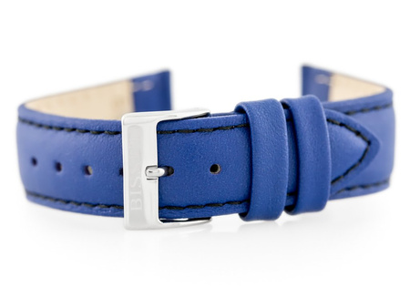 BISSET BS-120 leather watch strap - 18mm