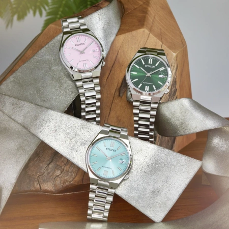ZEGAREK MĘSKI CITIZEN Tsuyosa NJ0200-50X - AUTOMAT SZAFIR 
