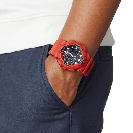 CASIO G-SHOCK MEN'S WATCH GA-100B-4AER (zd135d) + BOX