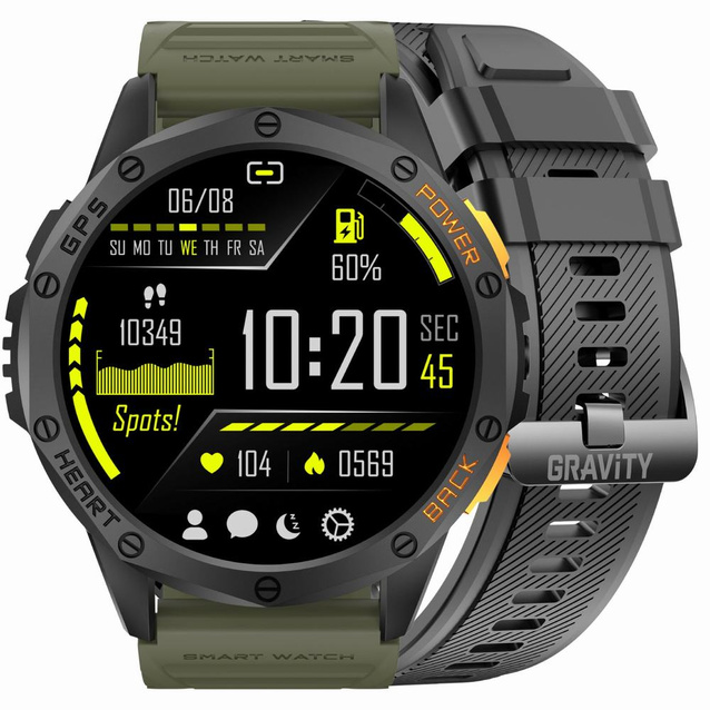 GRAVITY GT24-5 MEN'S SMARTWATCH - TIMER, ADDITIONAL PASSAGE (sg033e)